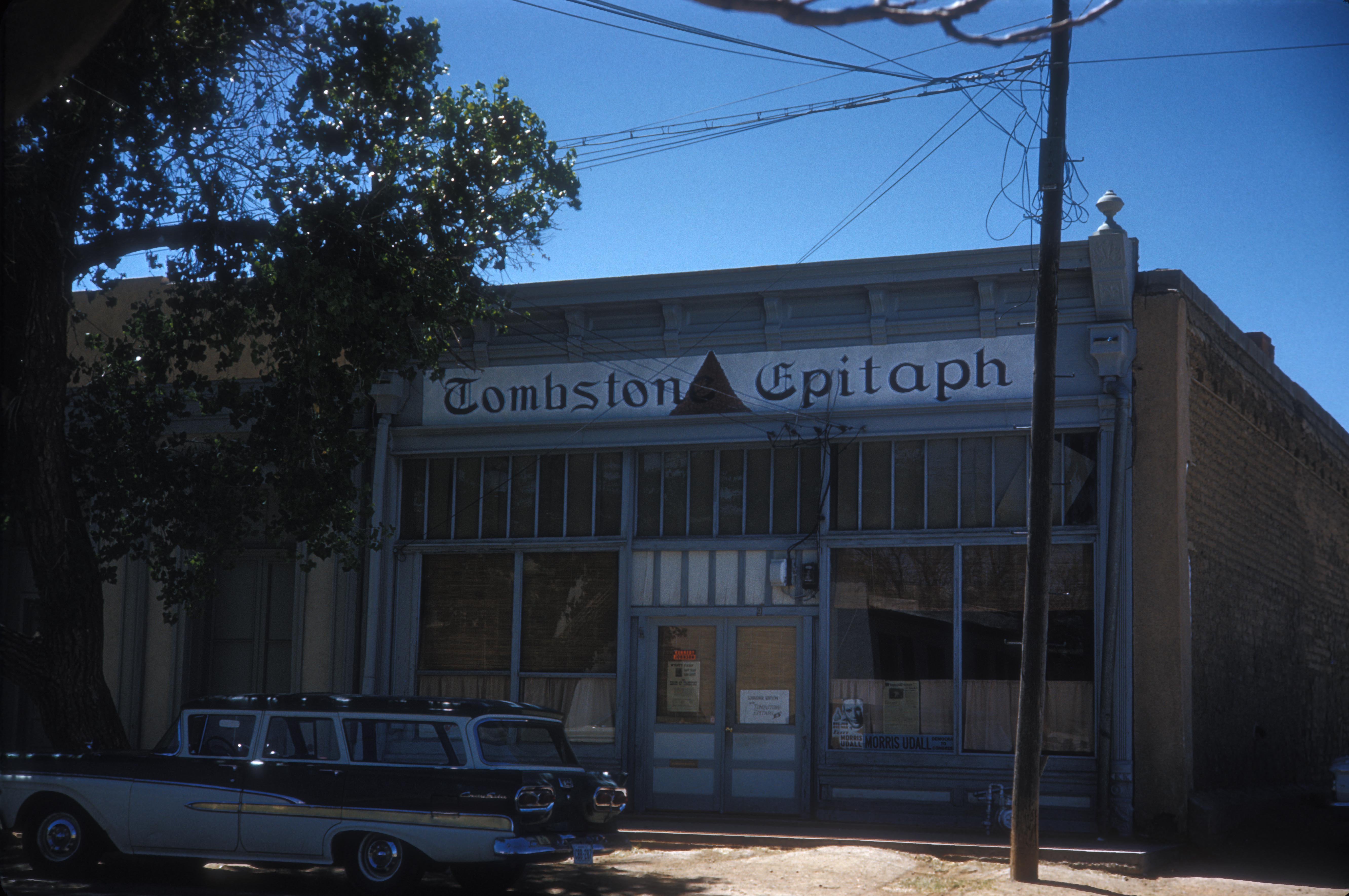 The Tombstone Epitaph newspaper office